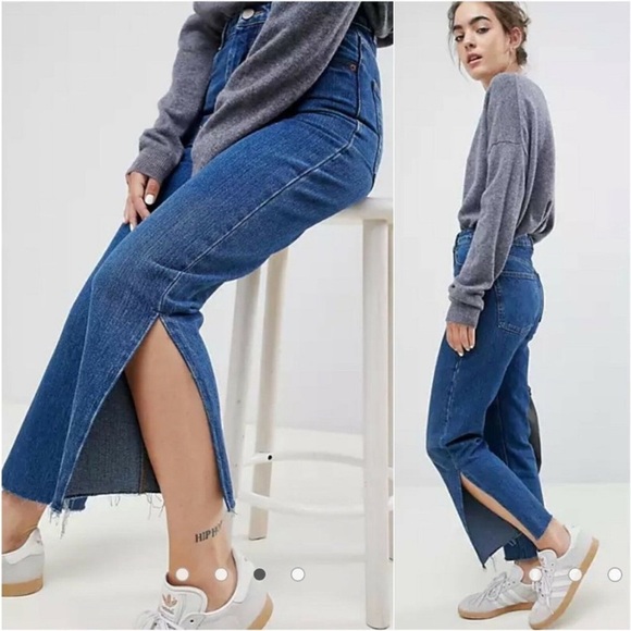 ASOS Denim Button Fly Straight Slit Florence Jeans 28/32 - Picture 2 of 9
